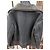Jean Paul Gaultier Biker Jacke Dunkelgrau Lamm Anthrazitgrau - Ansicht 4
