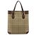 Burberry Nova Check Tote aus Canvas Klein Beige - Ansicht 2