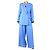Dries Van Noten Conjunto de traje de lana azul de dos piezas - talla UK 12