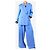 Dries Van Noten Conjunto de traje de lana azul de dos piezas - talla UK 12 - vista 3
