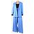 Dries Van Noten Conjunto de traje de lana azul de dos piezas - talla UK 12 - vista 4