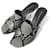 Autre Marque Mule con tacco alto in pelle di pitone Peter Do Marrone Grigio  - vista 1