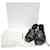 Autre Marque Mule con tacco alto in pelle di pitone Peter Do Marrone Grigio  - vista 11
