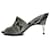 Autre Marque Mule con tacco alto in pelle di pitone Peter Do Marrone Grigio  - vista 2