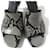 Autre Marque Mule con tacco alto in pelle di pitone Peter Do Marrone Grigio  - vista 4
