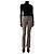 A.L.C Pantalones marrones de pata de gallo - talla UK 6 Castaño - vista 2