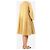 Autre Marque Senfgelbe Knopf-Front-Midikleid - Größe M - Ansicht 2