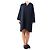 Autre Marque Navyblaue Knopf-Frontkleid - Größe M Marineblau