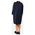 Autre Marque Navyblaue Knopf-Frontkleid - Größe M Marineblau - Ansicht 2