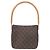 Borsa a Spalla Looping MM Monogramma Louis Vuitton Marrone