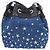 Borsa a corda JUNO S Star Studs di Jimmy Choo Nero Blu - vista 3
