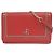 Borsa a spalla in pelle con borchie Varenne di Jimmy Choo Rosso