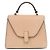 Borsa Valextra Iside 2 in 1 in pelle di vitello beige - vista 3