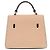 Borsa Valextra Iside 2 in 1 in pelle di vitello beige - vista 4