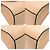Borsa Valextra Iside 2 in 1 in pelle di vitello beige - vista 5