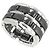 Timeless Anello CHANEL Ultra #48 Grande in Oro Bianco 18K e Ceramica Nera - vista 6