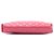 Clutch Kiss Lock de piel de cordero acolchada rosa de Chanel - vista 3