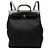 Hermès Black Toile Herbag GM Rucksack Schwarz