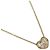 Collana a forma di cuore pavé Tiffany & Co. in oro giallo 18K D'oro