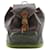 Louis Vuitton Montsouris MM Backpack Brown Patent leather Cloth  ref.2638317