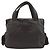 Borsa a mano con logo di perline Prada B3763 Marrone