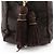 Borsa a mano con logo di perline Prada B3763 Marrone - vista 9