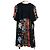 Autre Marque Carven Kunstdruckkleid Schwarz - Ansicht 2