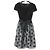 Autre Marque M'S GRACY Blumen-Jacquard-Velourkleid Schwarz