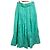 Autre Marque Falda Acampanada CYCLAS 100% Lino Verde Verde claro