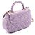 Borsa a spalla in tessuto trapuntato viola Chanel Porpora - vista 2