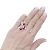 Autre Marque Anello aperto, oro bianco, rubini e diamanti. - vista 6