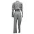 Mono de cuadros Prince of Wales Max Mara en lana gris - vista 3