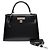 Hermès Borsa HERMES Kelly 28 in Pelle Nera - 103078 Nero - vista 3