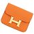 Monedero Constance Naranja Hermès