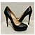 Prada High Heels aus schwarzem Leder - Ansicht 4