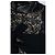 Vestido de painel de renda com acabamento em couro Saint Laurent em preto - vista 5
