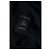 Vestido de painel de renda com acabamento em couro Saint Laurent em preto - vista 9