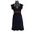 Schwarzes technisches Jersey-Kleid mit Blumen und Rollkragen von Gucci