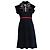 Schwarzes technisches Jersey-Kleid mit Blumen und Rollkragen von Gucci - Ansicht 2