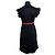 Schwarzes technisches Jersey-Kleid mit Blumen und Rollkragen von Gucci - Ansicht 4