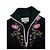 Schwarzes technisches Jersey-Kleid mit Blumen und Rollkragen von Gucci - Ansicht 7