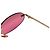 Occhiali da sole senza montatura Christian Dior rosa rosso oro con logo - vista 5
