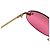 Occhiali da sole senza montatura Christian Dior rosa rosso oro con logo - vista 6