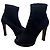 2000s Prada Milano - Vintage suede booties with silver pearl studs Black Silvery