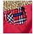 Burberry A-Linien-Kleid für Kinder mit Nova Check Futter Rot Marineblau - Ansicht 2