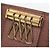 4 Schlüsselhalter Monogramm Louis Vuitton Braun - Ansicht 9
