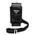 Funda para teléfono con logo triangular de Prada Negro
