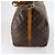 Borsa Keepall Bandoulière Louis Vuitton Monogram Canvas 60 Marrone - vista 3