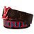 Cintura Initial Monogram Pyramid Louis Vuitton x Virgil Abloh Marrone Rosso - vista 2