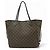 BORSA LOUIS VUITTON NEVERFULL MM N40599 IN CANVAS EBENE Marrone - vista 2